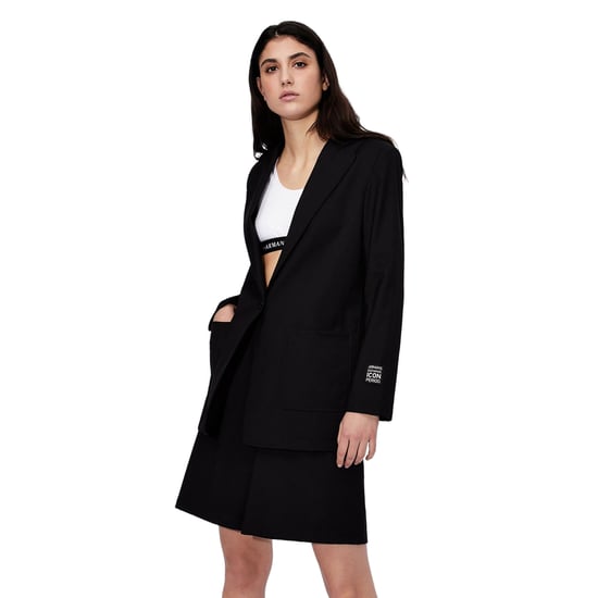 Armani Exchange Effen blazer dames/dames (Zwart) - Image 4