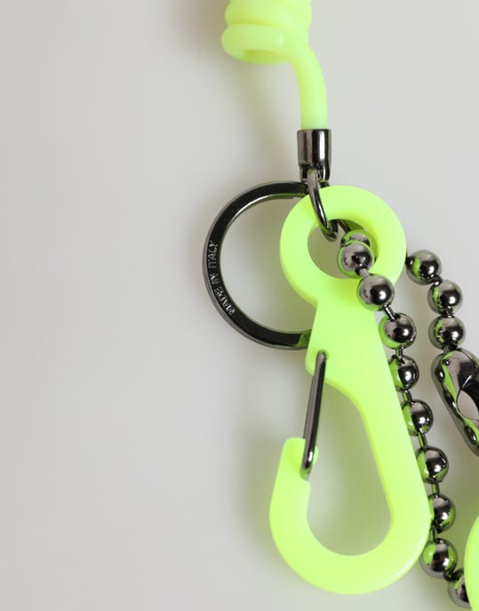 Green Springy Key Holder DG Logo Men's Keychain Keyring - Image 5