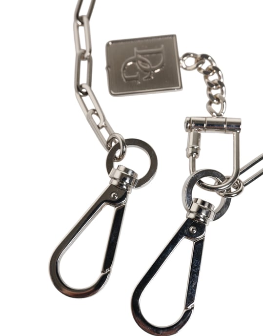 Zilverkleurige Metalen Ketting DG Charm Sleutelhanger - Image 2