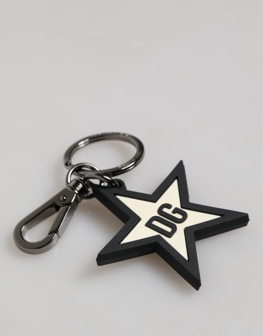 Witte Zwarte DG Logo Ster Rubber Heren Sleutelhanger Sleutelpunt - Image 2