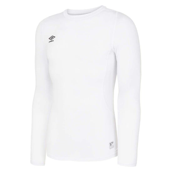 Umbro Mens Core Crew Neck Long-Sleeved Base Layer Top (Brilliant White) - Image 1