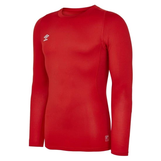 Umbro Mens Core Crew Neck Long-Sleeved Base Layer Top (Vermillion) - Image 1