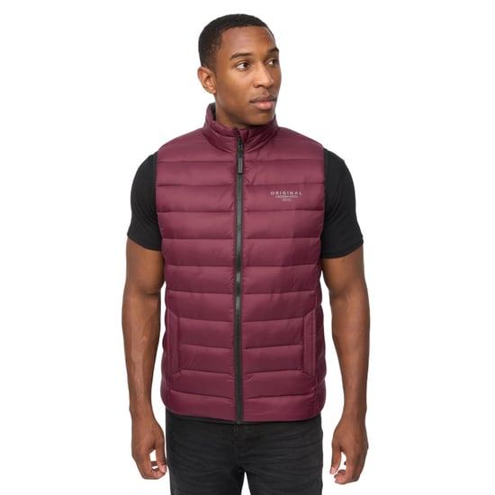 Crosshatch Mens Gattering MVE Quilted Gilet (Raisin Purple) - Image 4
