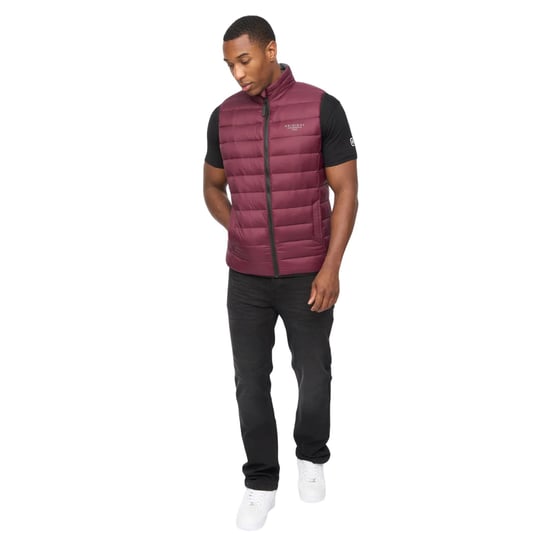 Crosshatch Mens Gattering MVE Quilted Gilet (Raisin Purple) - Image 5