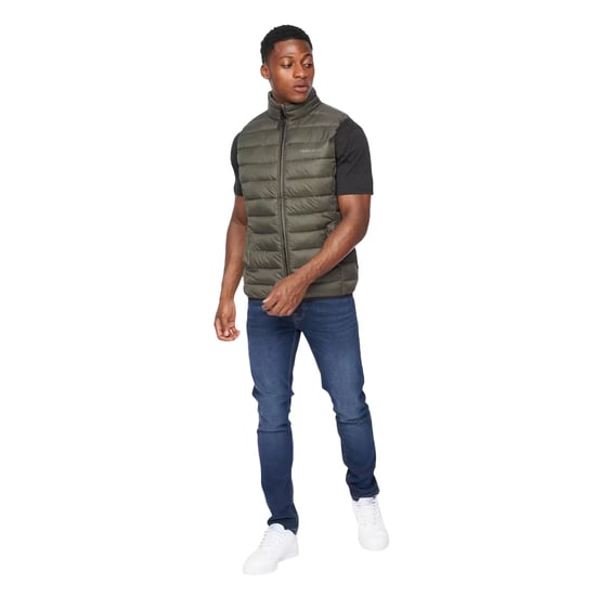Crosshatch Heren Gattering Gequilte Gilet (Olijf Camo) - Image 3