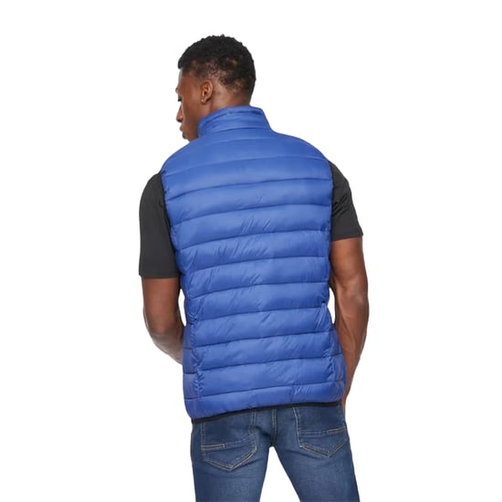 Crosshatch Heren Gattering Gequilt Gilet (Koningsblauw) - Image 2