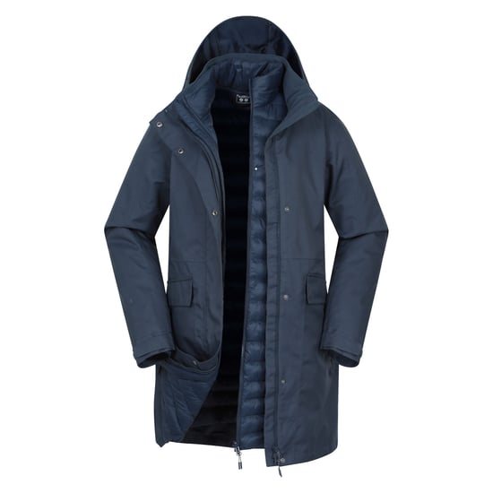 Mountain Warehouse Womens/Ladies Rain On 3 in 1 Waterproof Jacket (Blue) - Image 1