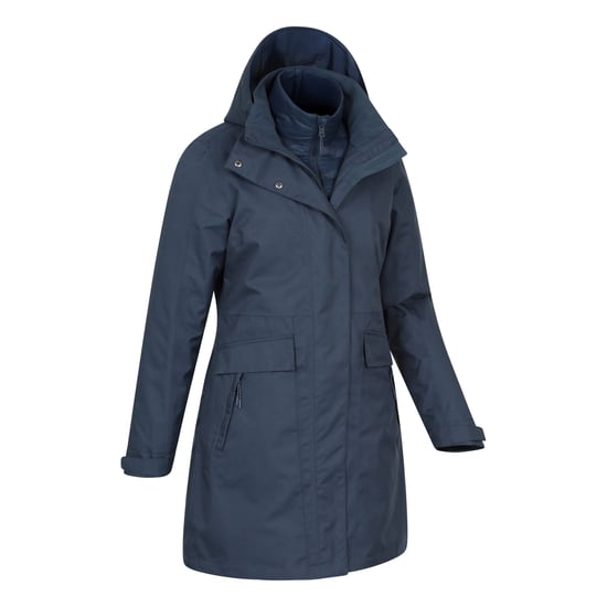 Mountain Warehouse Womens/Ladies Rain On 3 in 1 Waterproof Jacket (Blue) - Image 4