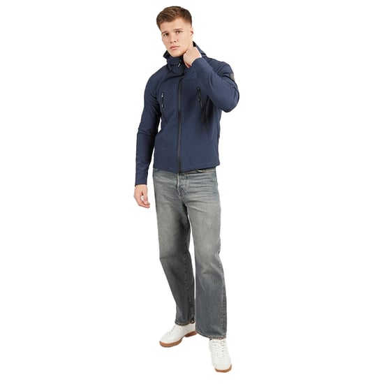Henleys Mens Expand Soft Shell Jacket (Navy) - Image 3