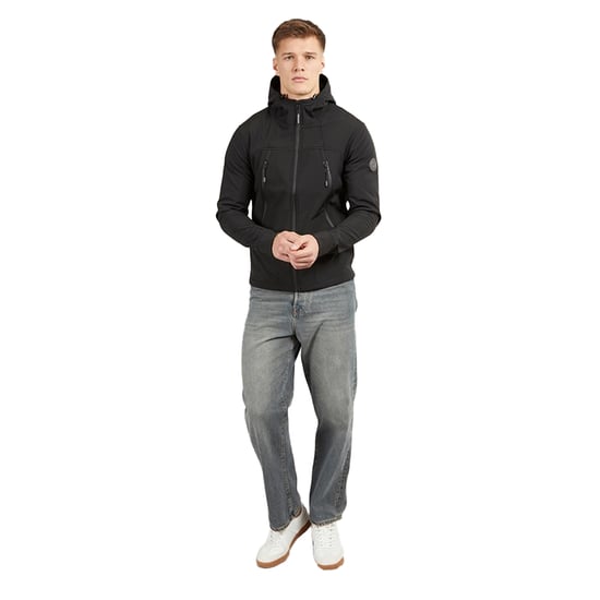 Henleys Mens Expand Soft Shell Jacket (Black) - Image 3