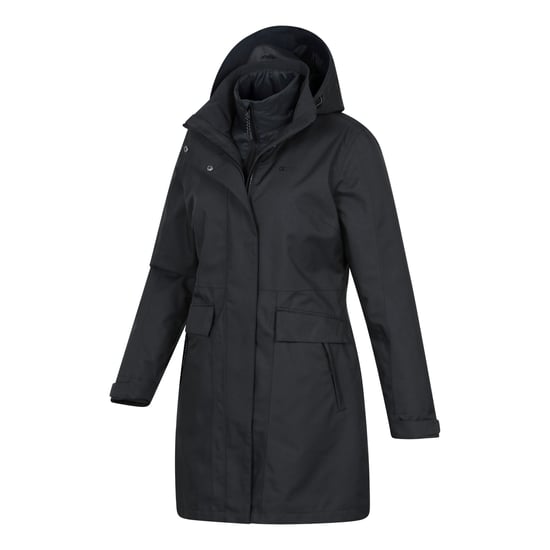 Mountain Warehouse Womens/Ladies Rain On 3 in 1 Waterproof Jacket (Black) - Image 3