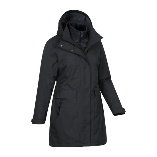 Mountain Warehouse Womens/Ladies Rain On 3 in 1 Waterproof Jacket (Black) - Image 4