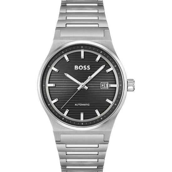 Gray Stainless Steel Dress Watch - Image 1
