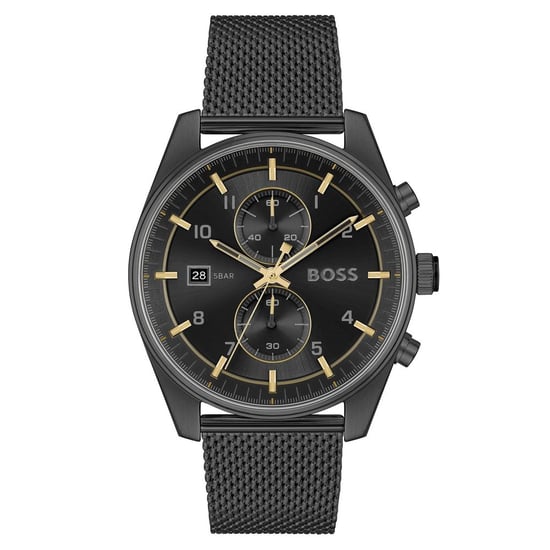 Black Stainless Steel Dress Watch - Image 1
