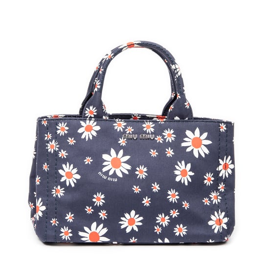Small Printed Open Tote Handbag - Image 1