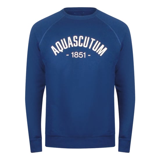 Aquascutum Old School Rundringad Marinblå Träningsoverall - Image 2