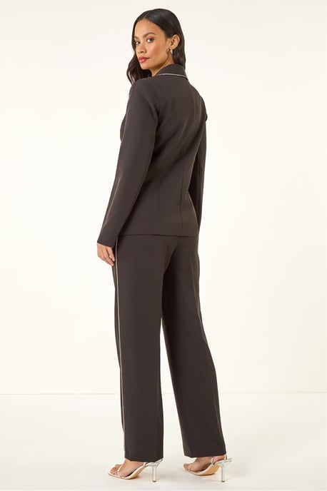 Diamante Single Breasted Blazer - Image 4