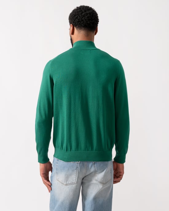 373 Classic Jumper in Dark Green - Image 2