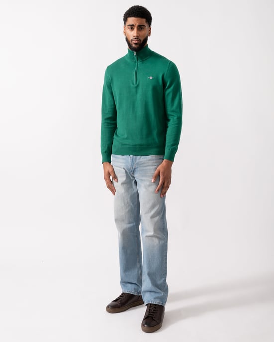 373 Classic Jumper in Dark Green - Image 3