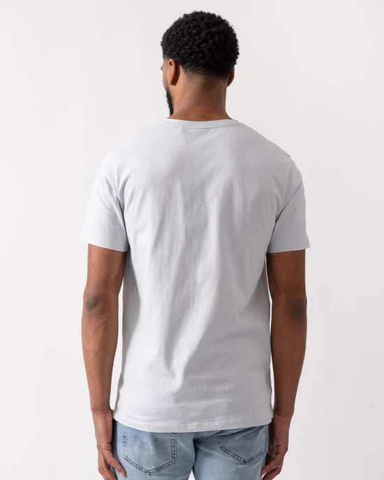 Tales With Logo Patch T-shirt in Light Grey - Image 2