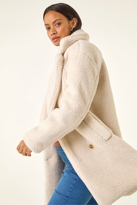 Oversized Boucle Coat - Image 4
