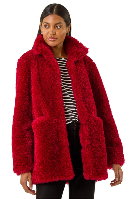 Curly Soft Borg Coat - Image 1