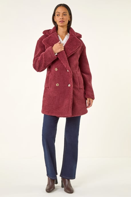Oversized Boucle Coat - Image 3