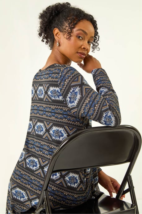 Petite Nordic A-Line Stretch Dress - Image 2