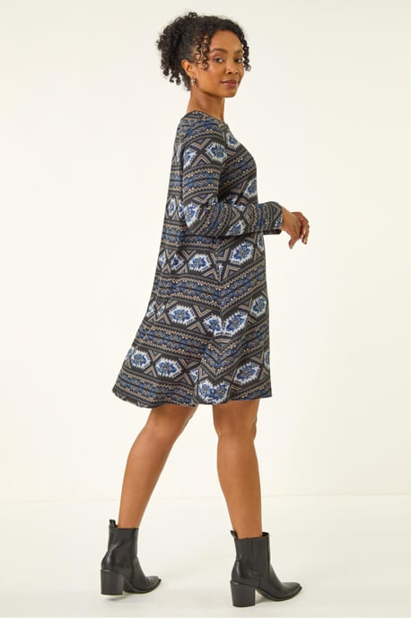 Petite Nordic A-Line Stretch Dress - Image 4