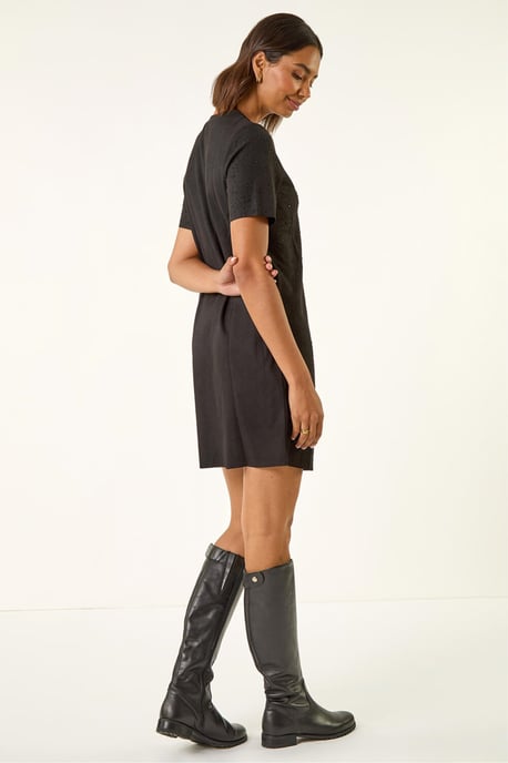 Embellished Shift Stretch Dress - Image 3