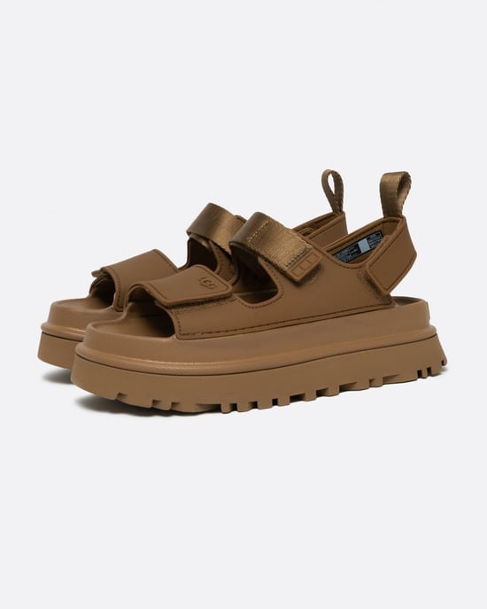 Platform Sandalen met Verstelbare Band in Tan - Image 1
