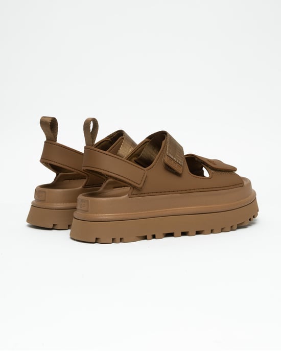 Platform Sandalen met Verstelbare Band in Tan - Image 4