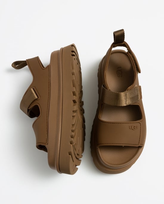 Platform Sandalen met Verstelbare Band in Tan - Image 6