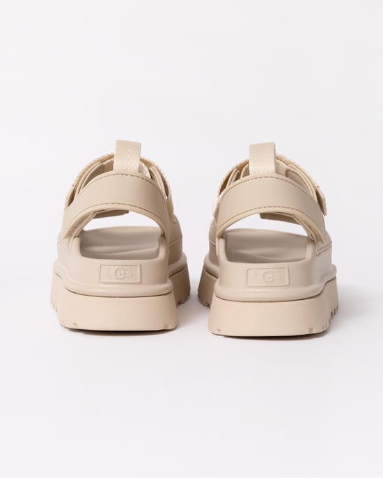 Platformsandalen met Verstelbare Band in Beige - Image 3