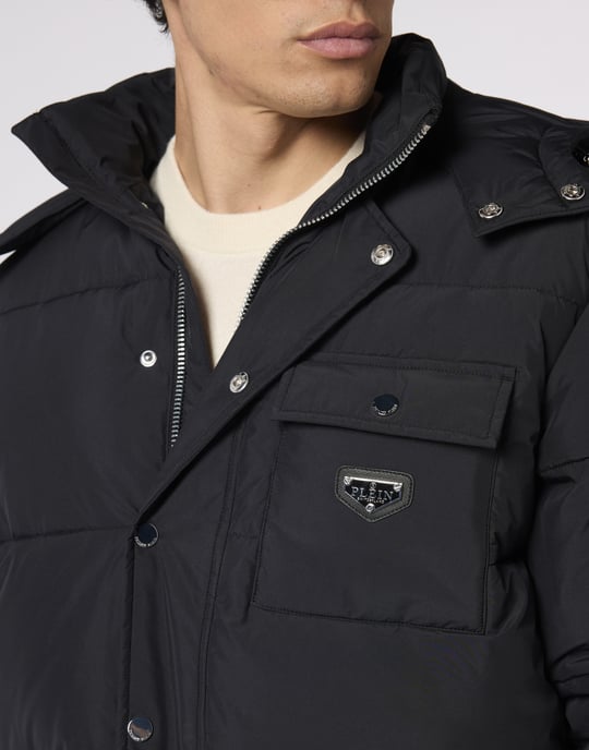 Nylon Puffer Jacket Gothic Plein - Image 3