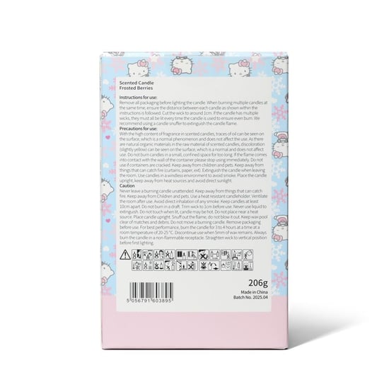Hello Kitty Seasons Winter Frosted Berries Scented Candle 206g - Image 2