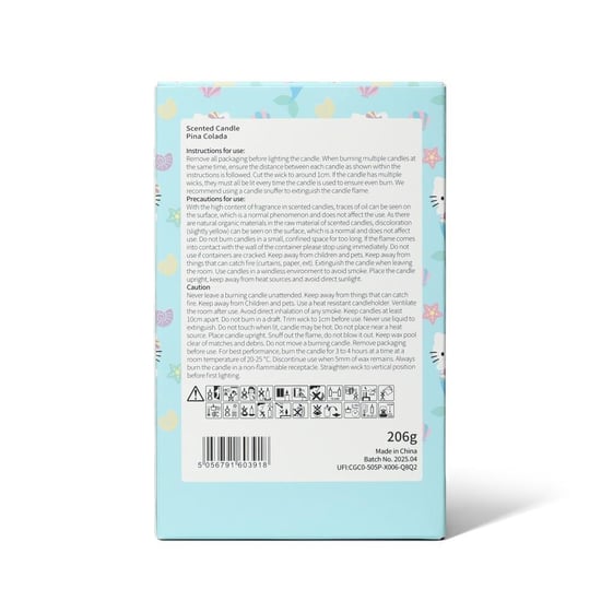 Hello Kitty Seasons Summer Pina Colada Scented Candle 206g - Image 6