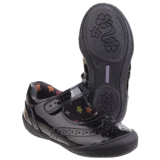 Hush Puppies Rina Junior Patent Leren Meisjes Patent Zwarte Schoenen - Image 3