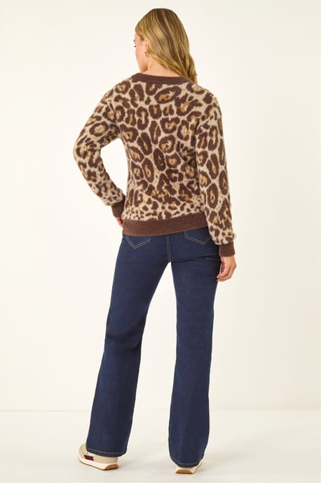 Embellished Animal Print Knit Jumper - Image 4