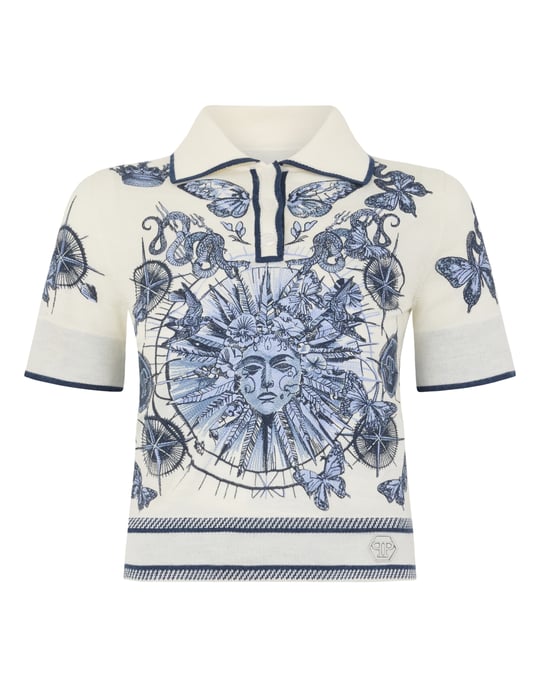 Polo Shirt Butterfly Tattoo - Image 1