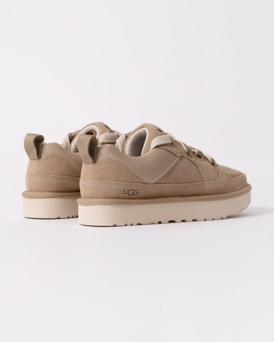 Dames Dubbele Kant Suède Sneakers in Beige - Image 5