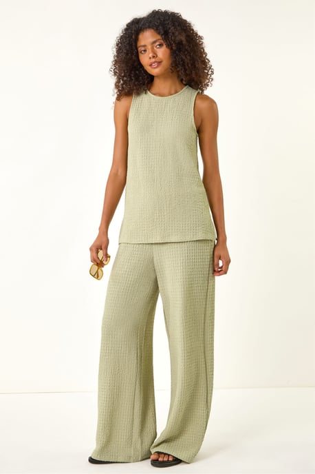 Textured Longline Stretch Top - Image 3