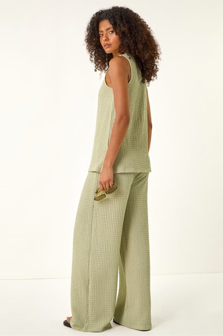 Textured Longline Stretch Top - Image 4