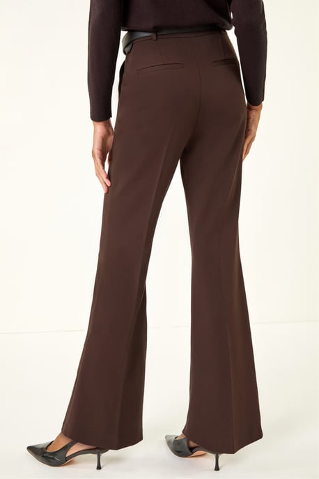 Long Bootcut Stretch Trousers - Image 4
