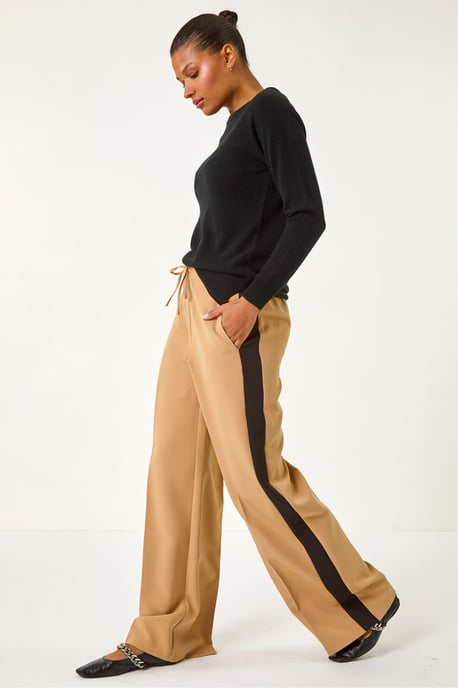 Side Stripe Wide Leg Trouser - Image 4