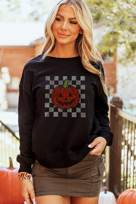 Rhinestone Pumpa Sweatshirt - Image 2