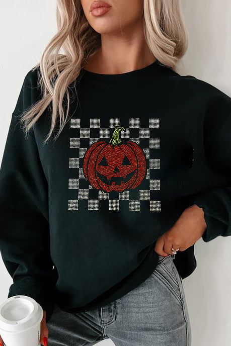 Rhinestone Pumpa Sweatshirt - Image 4