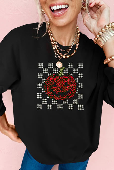 Rhinestone Pumpa Sweatshirt - Image 6