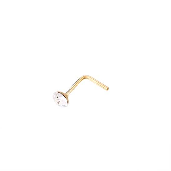 Set of 3 9ct Yellow Gold White Cubic Zirconia Nose Studs - Image 4