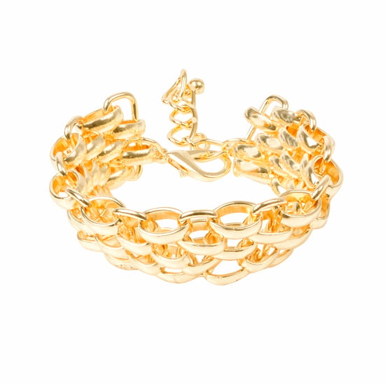 Gold Colour Large Chain Bracelet - Image 1